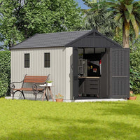 Kick-it 8x12 Plastic Shed Pro